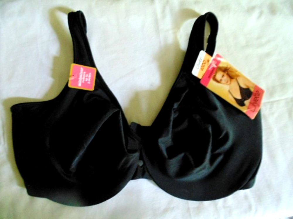NWT Lilyette Bra 904 Minimizer Underwire Black 40DD Smooth T shirt Comfort New